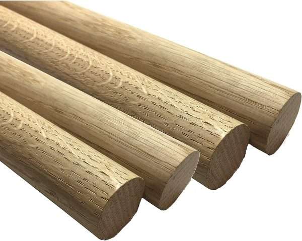 Oak dowel 20mm x300mm length pack of 5