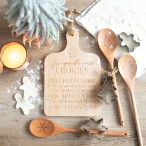 GINGERBREAD COOKIES BAMBOO SERVING BOARD